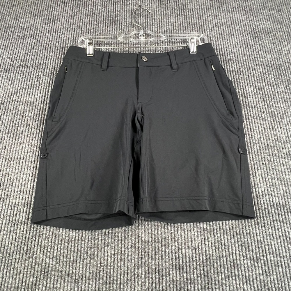 REI Shorts Womens Size 6 Black Chino Outdoor Casual Walking Hiking Camping